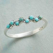 Load image into Gallery viewer, Refreshing Minimalist Stly Fresh Turquoise Round Women&#39;s Ring Weekend Party Dating Girls Gifts Ladies Jewelry Accessories
