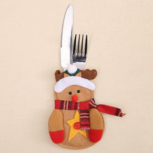 Load image into Gallery viewer, Creative Christmas Decorations Table Decoration Tableware Set Santa Claus Knife and Fork Protective Cover Family Holiday Party
