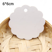 Load image into Gallery viewer, 50PCS Round Laciness Paper Tags  Kraft Paper Card  Tags Labels DIY Scrapbooking  Crafts Hang Tags Christmas/Wedding Party Favors