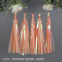 Load image into Gallery viewer, Wedding Decoration Iridescent Paper Tassel Garland For Mermaid Baptism Birthday Baby Shower Decorations Unicorn Party