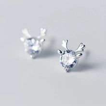 Load image into Gallery viewer, Christmas Gift New Creative Christmas Elk Crystal Deer Stud Earrings For Women Stylish Rhinestone Ear Stud Girls Fashion Jewelry Ornaments