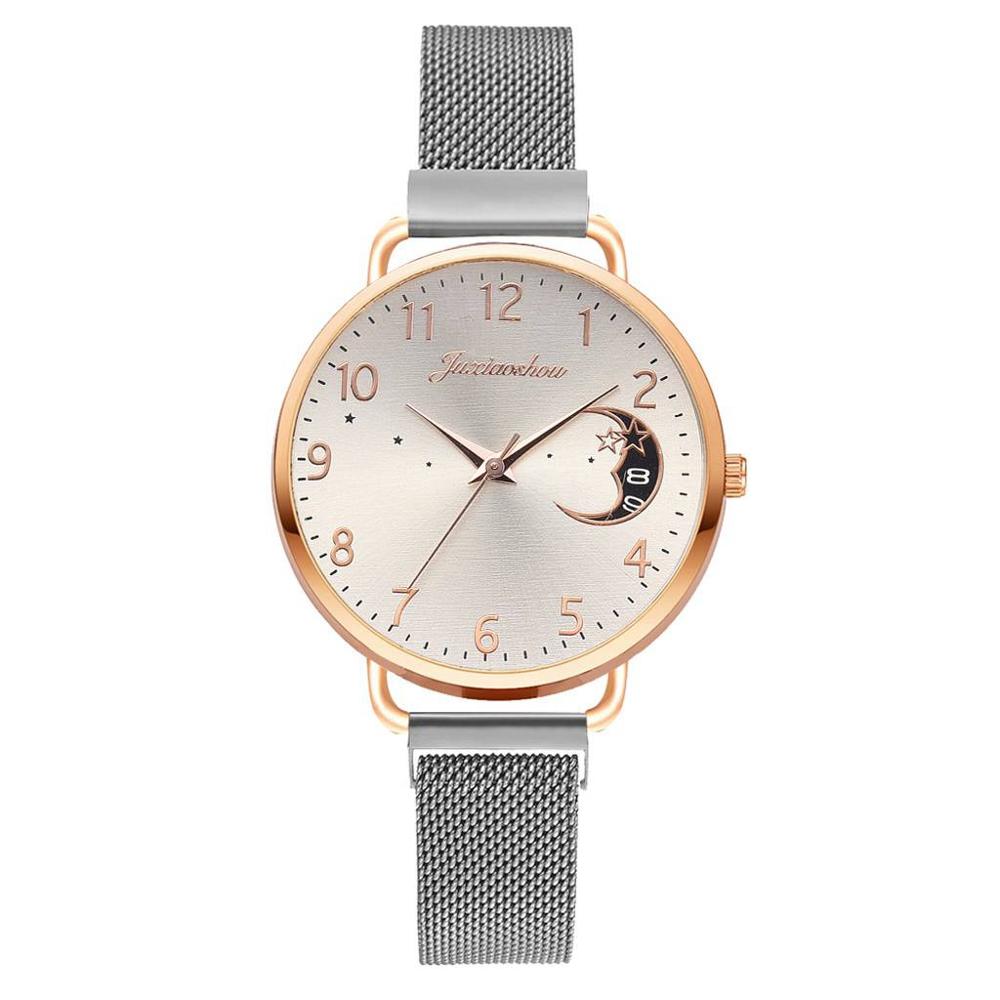 Christmas Gift Luxury Watch For Women Rose Gold Mesh Strap Women's Fashion Watches Simple Numbers Dial Luxury Quartz Clock Wristwatches reloj