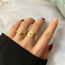 Load image into Gallery viewer, Skhek Bohemian Gold Chain Rings Set For Women Fashion Boho Coin Snake Moon Rings Party 2022 Trend Jewelry Gift
