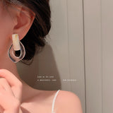 SKHEK 2022 Colorful Transparent Clear Resin Acrylic Water Drop Earrings Geometric Hollow Drop Earrings For Women Girls Jewelry