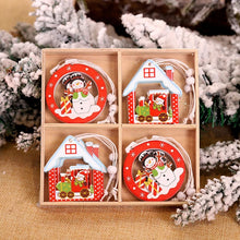 Load image into Gallery viewer, Christmas Gift 12Pcs Christmas Snowflakes Wooden Pendants Xmas Tree Ornaments Home Hanging Decor Christmas Decorations for Home Navidad 2021