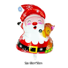 Load image into Gallery viewer, Merry Christmas Decoration Balloons Santa Claus Snowman Christmas Foil Balloons Christmas Party Decorations Xmas New Year Decor