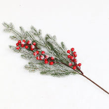 Load image into Gallery viewer, Christmas Gift Christmas Decoration Artificial Pine Branch Fake Pinecone Christmas Berry Red Fruit for Home Party Decor