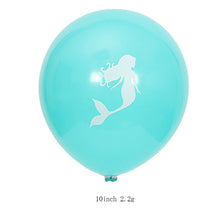 Load image into Gallery viewer, Skhek Baby Shower Ocean Theme Party Decoration Mermaid Balloon Aluminum Foil Package Children&#39;s Birthday Party Aluminum Film Balloon
