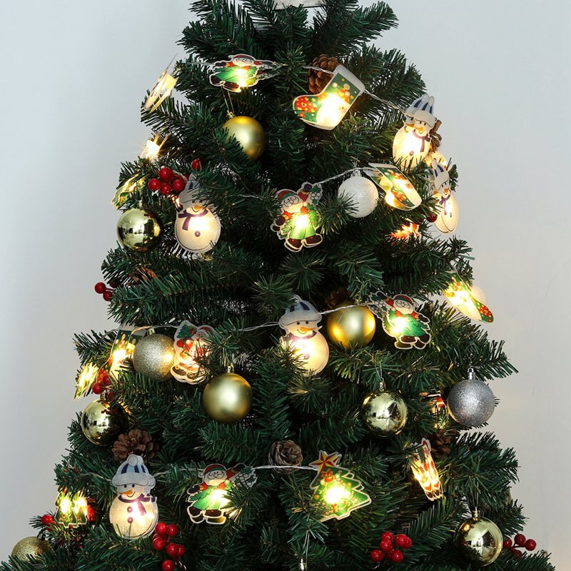 Christmas Gift Christmas Tree Light Sting Merry Christmas Decorations for Home 2021 Christmas Tree Ornament Navidad Noel Xmas Gifts New Year
