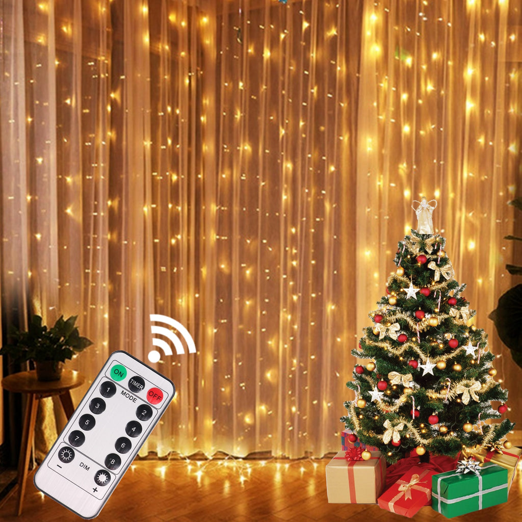 Christmas Gift USB String Lights Fairy Garland Curtain Lights Festoon LED Lights Christmas Decoration for Home New Year Lamp Holiday Decorative