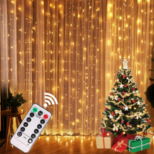 Load image into Gallery viewer, Christmas Gift USB String Lights Fairy Garland Curtain Lights Festoon LED Lights Christmas Decoration for Home New Year Lamp Holiday Decorative