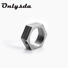 Load image into Gallery viewer, Skhek 316L Stainless Steel Nordic Vikings Vintage Men Ring Antique Fashion Punk Geometric Finger Jewelry Aneis Wedding Gift OSR187316L