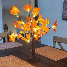 Load image into Gallery viewer, Christmas Gift Thanksgiving Artificial Maple Tree Fall Lighted LED Table Lights Harvest Home Decor Autumn Wedding Party Halloween Decorations