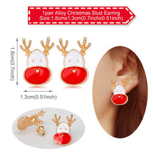 Load image into Gallery viewer, Christmas Gift PATIMATE Christmas Tree Santa Claus Earring Pendant Christmas Decoration For Home 2021 Xmas Navidad Decor Happy New Year 2022