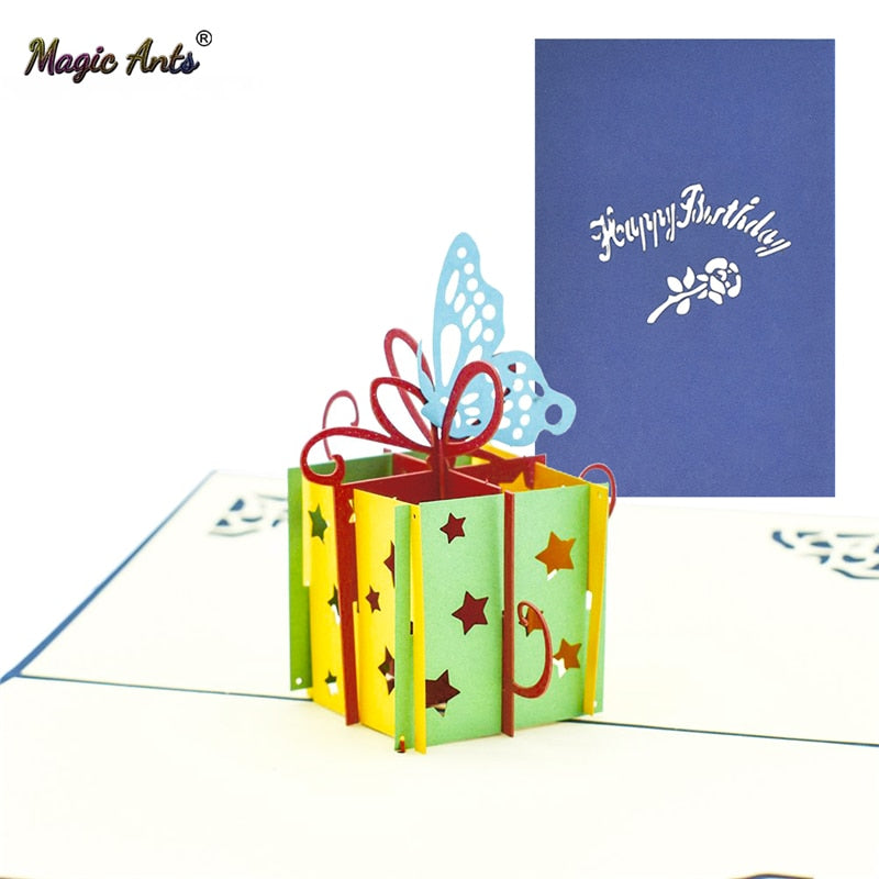 3D Birthday Cards Popup with Envelope Greeting Card for Kids Business