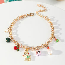 Load image into Gallery viewer, Christmas Gift Santa Elk Bracelet Alloy Bells Pendant Bangle Christmas Decorations Happy New Year 2022 Christmas Tree Ornaments Xmas Gifts