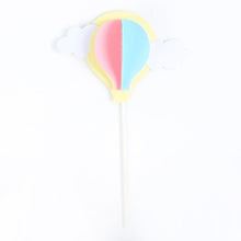 Load image into Gallery viewer, Cute Colorful Clouds Cake Topper Happy Birthday Party Decor Kids Boy Girl Clouds Hot Air Balloon Cake Decor Birthday Party