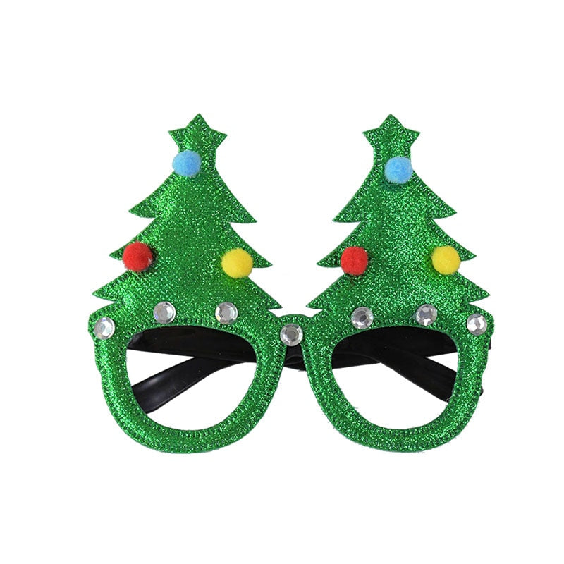 2020 Merry Christmas Glasses Santa Claus Snowman Christmas Decorations For Home Xmas Natal Navidad Decor New Year Kids Gifts
