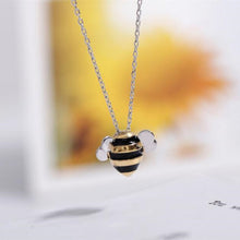 Load image into Gallery viewer, Christmas Gift 925 Sterling Silver Jewelry Wholesale Korean Fashion Cute Bee Exquisite Creative Female Personality Pendant Necklaces   H274