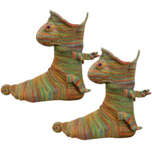Load image into Gallery viewer, Christmas socks shark chameleon crocodile knit socks cute unisex winter warm floor thickened Christmas socks New Year gifts