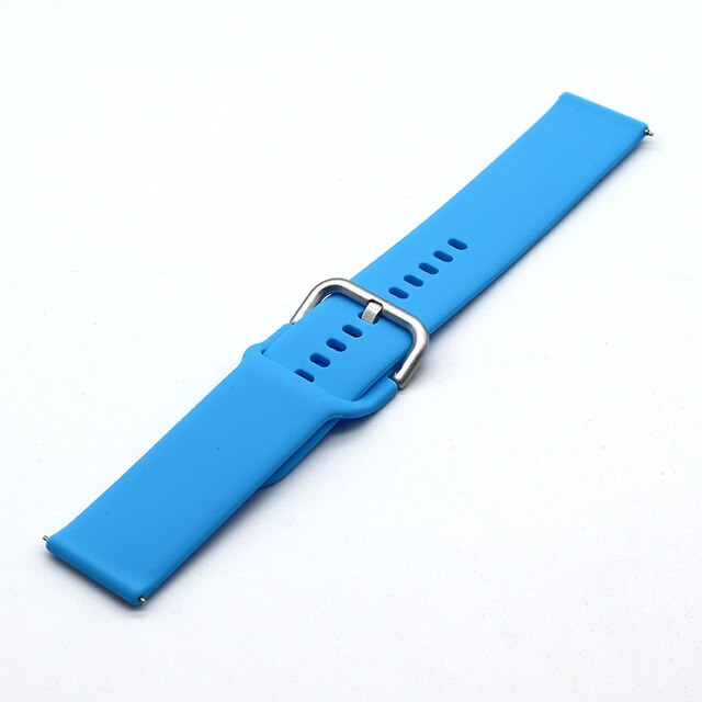 Christmas Gift 20mm 22mm Silicone strap for Samsung Galaxy Watch Active 2 Active 3 Gear S2 Wristband for Huami Amazfit bip Sports Strap