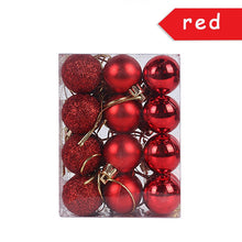 Load image into Gallery viewer, Christmas Gift 24/34pcs Glitter Christmas Tree Balls Xmas Party Hanging Ornaments Christmas Decoration for Home Kerst Decoratie Bolas Navidad
