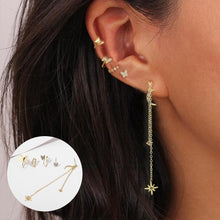 Load image into Gallery viewer, 17KM Vintage Gold Animal Drop Earrings Set For Women Small Butterfly Cross Star Moon Dangle Earrings 2021 Trendy Jewelry Gift 1202
