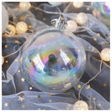 Load image into Gallery viewer, LadyCC Colorful Transparent Aesthetic Gradient Christmas Decoration Pendant Milk White Pearl Hanging Ball