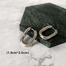 Load image into Gallery viewer, SKHEK 2022 Splice Geometric Hollow Detachable Chain Retro U Shape Long Drop Earrings For Women Girls Party Jewelry Simple Gift