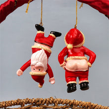 Load image into Gallery viewer, 1PC Resin Santa Bare Butt Pendant Christmas Tree Ornaments Navidad For Home Party 2022 New Year Naked Santa Naughty Gift Toys