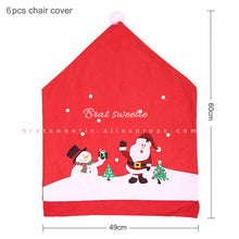 Load image into Gallery viewer, Christmas Gift Red Chair Back Covers Set Festival Dining Table Chair Pillow Wine Bottle Cover Decorations for Home