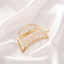Load image into Gallery viewer, 2021 New Women Elegant Gold Hollow Geometric Metal Hair Claw Vintage Hair Clips Headband Hairpin Hair Crab Hair Accessories