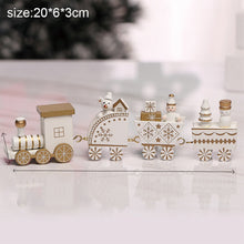 Load image into Gallery viewer, Wooden Christmas Small Train Xmas Ornaments Merry Christmas Decor For Home Happy New Year 2022 Creative Kids Naviidad Gifts Toys