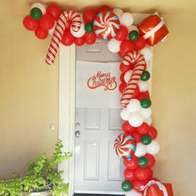 Load image into Gallery viewer, 171Pcs Christmas Balloon Garland Arch Kit Christmas Decorations Red Gift Box Candy Canes Balloon for home new year party Navidad