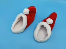 Load image into Gallery viewer, Santa Claus Slippers Christmas Slippers Home Holiday Slippers Christmas Shoes Christmas Hat Shoes Fashion Shoes  Shoes Women