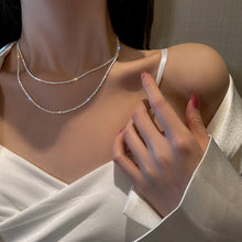 Load image into Gallery viewer, Trendy Silver Sparkling Clavicle Chain Choker Necklace For Women Fashion Jewelry Wedding Party Birthday Gift Dress Accessories