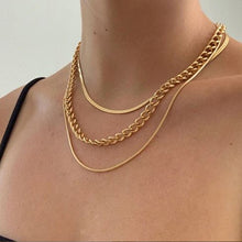 Load image into Gallery viewer, Skhek Trendy Multilayer Heart Snake Pendant Necklace for Women Gold Butterfly Chain Necklaces Pearl Choker Gifts Jewelry
