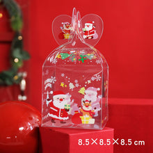 Load image into Gallery viewer, 10pcs/set PVC Transparent Candy Box Christmas Decoration Gifts Box Packaging Santa Claus Snowman Elk Reindeer Candy Apple Boxes