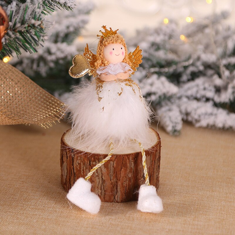 Christmas Gift 2022 New Year Christmas Angel Dolls Cute Xmas Tree Ornament Noel Deco Christmas Decorations for Home Decor Party Kid  Navidad