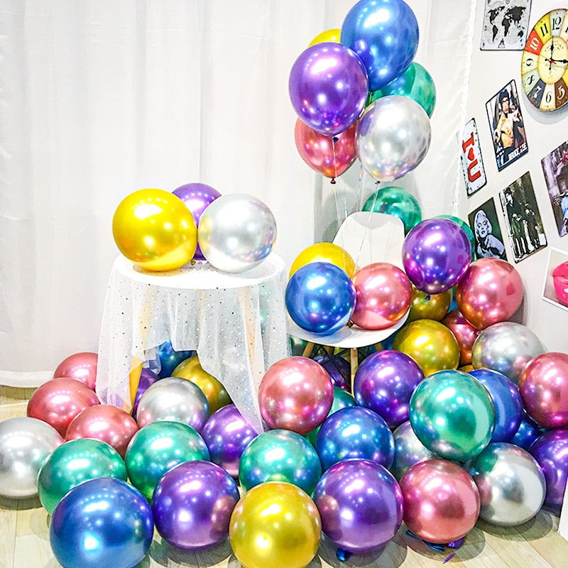 50pcs Latex Balloon for Birthday Wedding Bridal Shower Party Supplies Home Decorations House Decor Foil Balloons 10 Inch