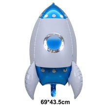 Load image into Gallery viewer, 3D Rocket Balloons Astronaut Foil balloon Outer Space Spaceship ET Ballon For Birthday Party Decorations Boy Kids Baloons Toys