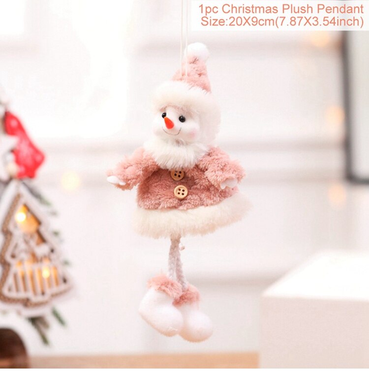 Christmas Gift Christmas Angel Doll Plush Christmas Tree Ornaments Merry Christmas Decorations For Home 2021 Xmas Navidad Gifts New Year 2022