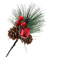 Load image into Gallery viewer, Christmas Gift 10Pcs Artificial Flowers Pine Cones Christmas Decoration Tree Fake Flower DIY Gift Package For Birthday Wedding Party Decoration