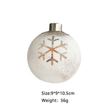 Load image into Gallery viewer, Christmas Decorations Hanging Ball Built-in Landscape White Transparent Glass Ball Christmas Tree Decoration Pendant Layout