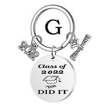 Load image into Gallery viewer, Skhek Graduation Gift  2022 Fashion Stainless Steel Keychain Lettering Class Of 2022 Key Chain Graduate pendant Inspirational Gift DIY Custom Wholesale