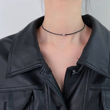 Load image into Gallery viewer, Sterling Alloy Choker Clavicle Chain Black Choker Collar Short Necklace Temperament Women Fine Jewelry Accessories