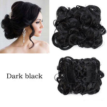 Load image into Gallery viewer, Synthetic LARGE Comb Clip In Curly Hair Extension Chignon Hair Pieces Women Updo Cover Hairpiece Extension Hair Bun Wig