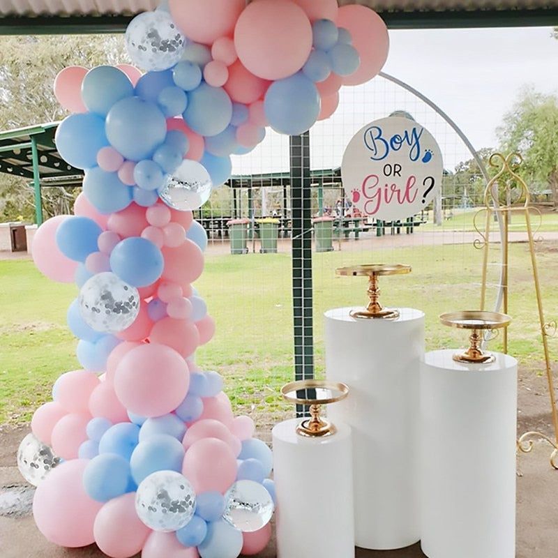 Hot Sale Macaron Blue Ocean Suit Latex Balloons Birthday Wedding Party Supplies Interior Decoration Layout Aluminum