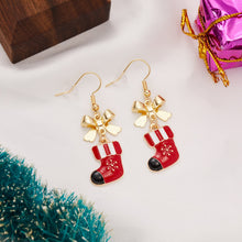 Load image into Gallery viewer, Christmas Gift Colorful Cartoon Santa Claus Christmas Tree Snowman Drop Earring For Women Fashion Christmas Earring Girls New Year Jewelry Gift