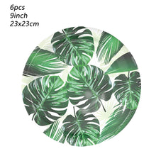 Load image into Gallery viewer, Jungle Party Palm Leaf Balloon Birthday Party Supplies Supply Tropical Summer Safari Party Decoration Hawaiian Party Decoration